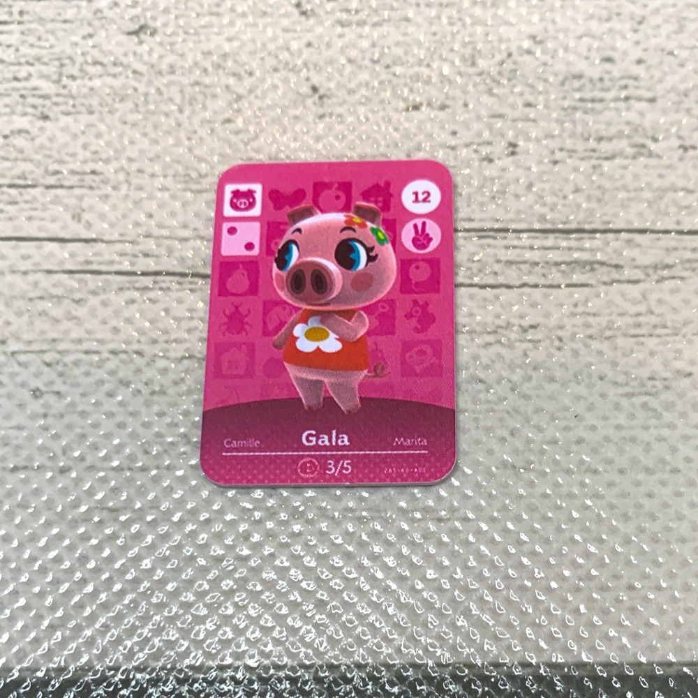 Animal Crossing Amiibo Gala Mini NFC Card. Scan in Villager ACNH Switch.